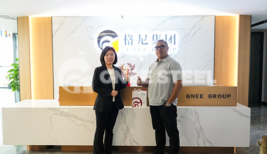 Indian customer visits GNEE Group for 7,500 tonnes of 3PE anti-corrosion pipes.