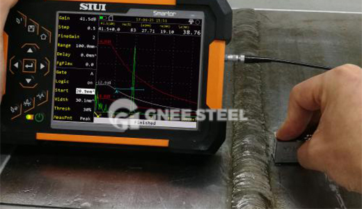 PT flaw detection, penetrant flaw detection, color flaw detection