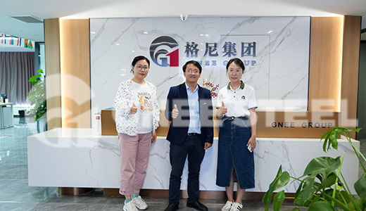 Vietnamese Customer Visit GNEE Group to Purchase Q235B LSAW Steel Pipe 